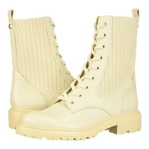 Sam Edelman Lydell Ivory Combat Boots 8.5 New